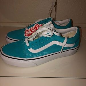 enamel blue vans
